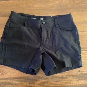 Prana Gray Mid-Waist 5 inch Stretch Shorts